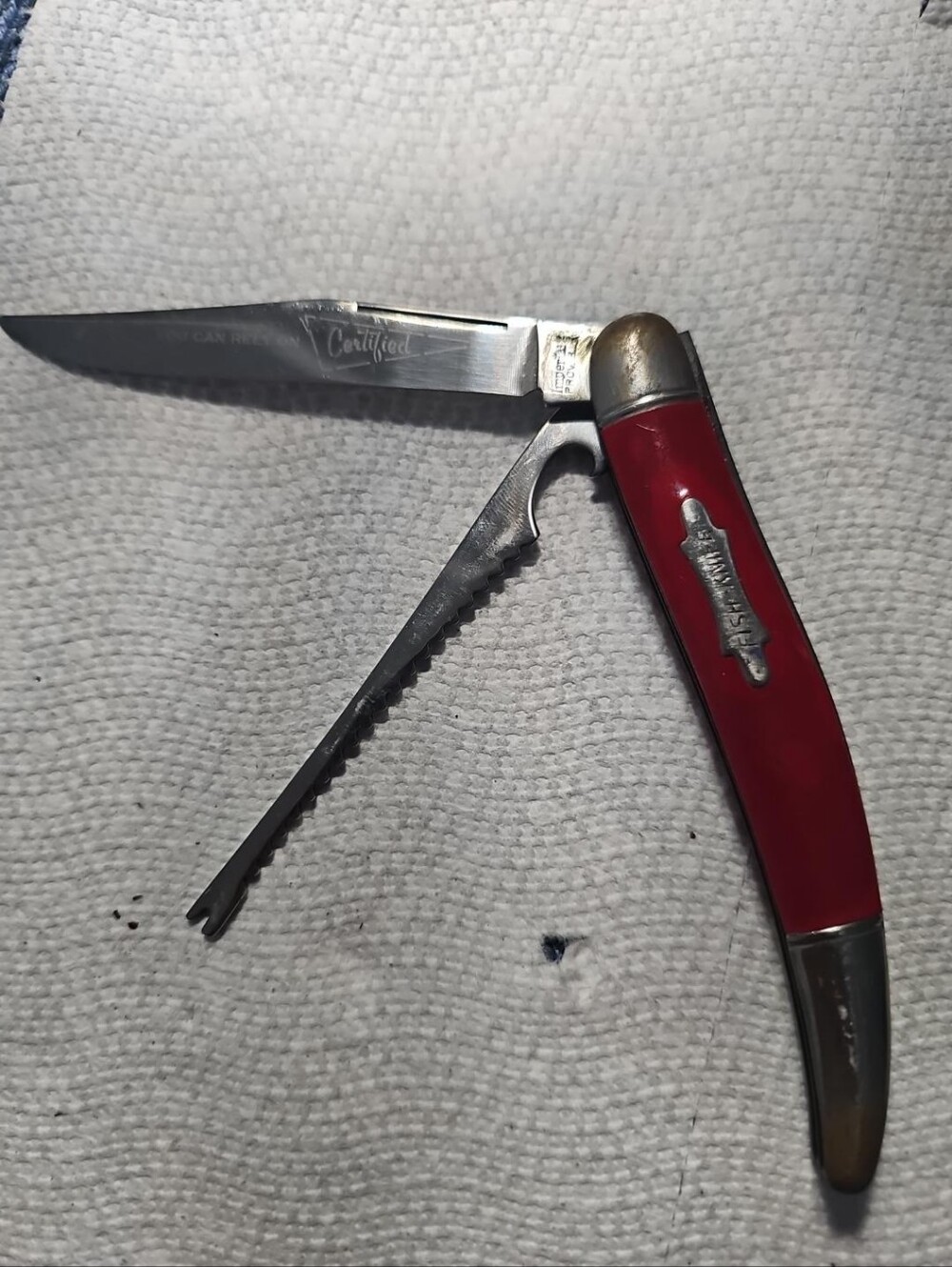 Vintage Imperial Fish-Knife Folding Fishing Pocket Knife – Prov. R.I. USA